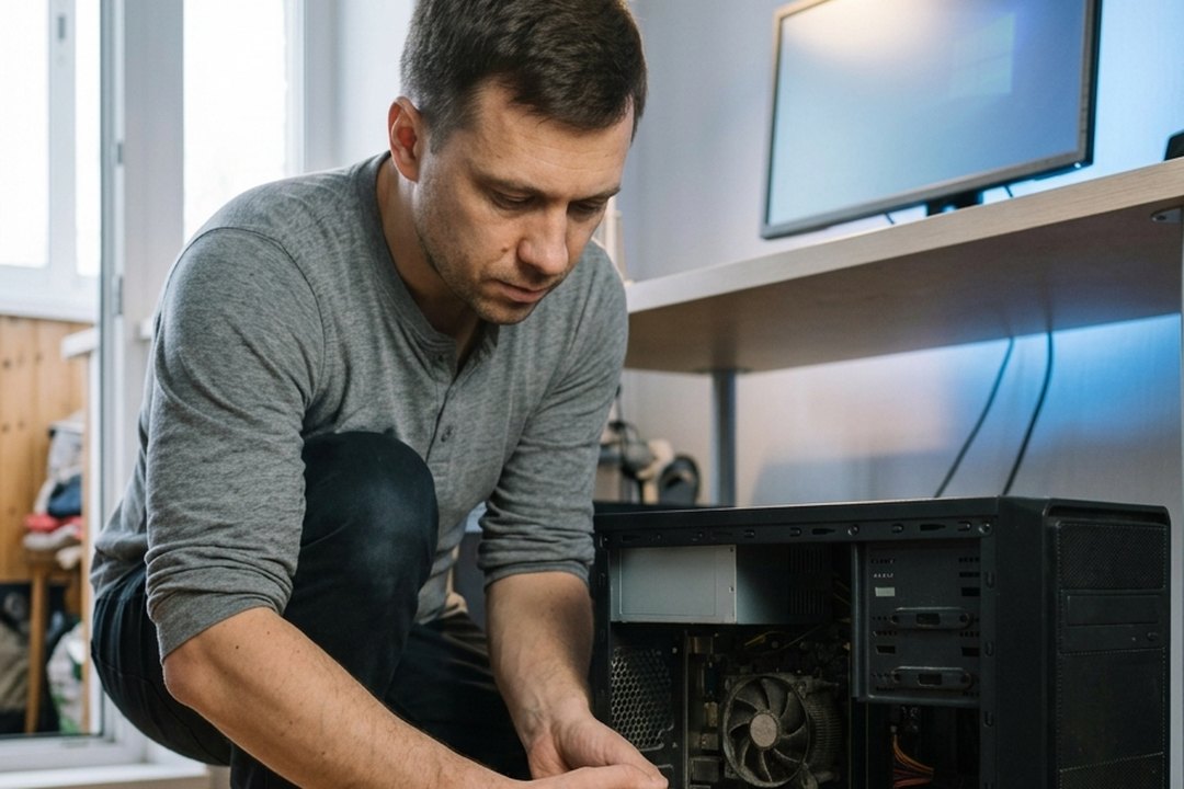 Игорь собирает и обслуживает системный блок компьютера